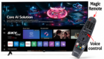 SKYLINE 55 Inch Frameless Smart TV, webOS, 4K UHD, Built-In Receiver